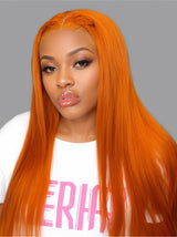 Natural For Hair Pre Series 7x5  Blonde & Ginger Straight Wig With 100% Human Hair