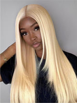 Natural For Hair Pre Series 7x5  Blonde & Ginger Straight Wig With 100% Human Hair