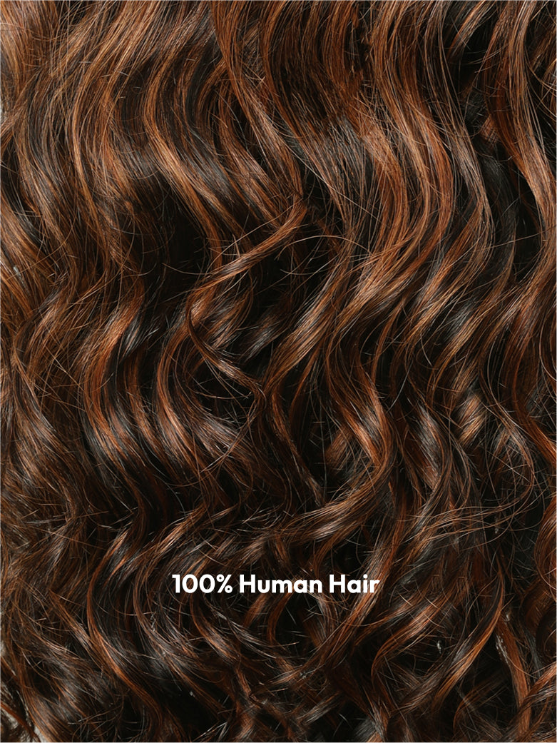 Natural For Hair 13x4 Highlights Body Wave Wig With 100% Human Hair