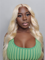 Natural For Hair Pre Series 5x5 Burgundy & Highlight & Blonde Body Wave Wig With 100% Human Hair