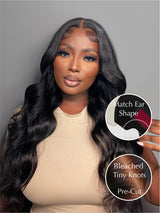 Natural For Hair Pre Series 7x5 Black & Burgundy Body Wave Wig With 100% Human Hair