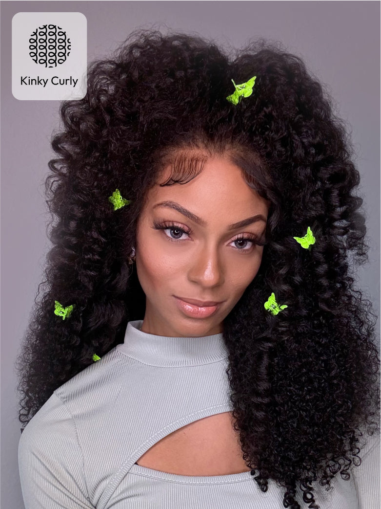 Natural For Hair Pre Series 13x4 Black Jerry&Kinky Curly Wig With 100% Human Hair