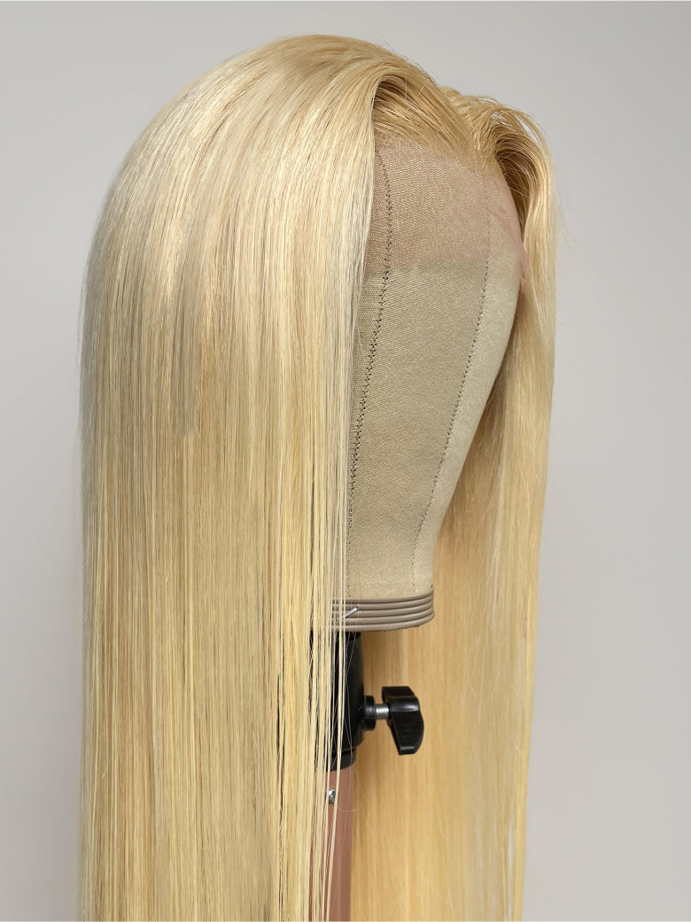 Natural For Hair 13x4 Blonde & Ginger Straight Wig With 100% Human Hair